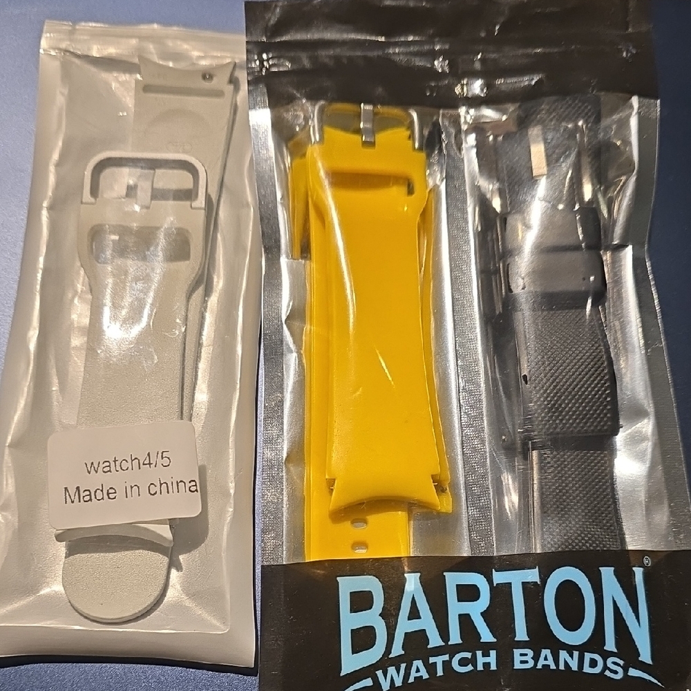 Galaxy 5 Watch Bands, Yellow,Black and White.